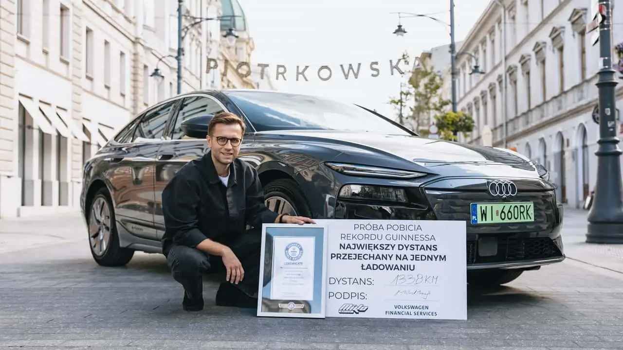 Audi A6 E-Tron covers 831 miles on a single charge; sets world record