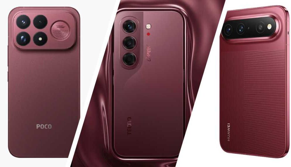 Burgundy phones in the news