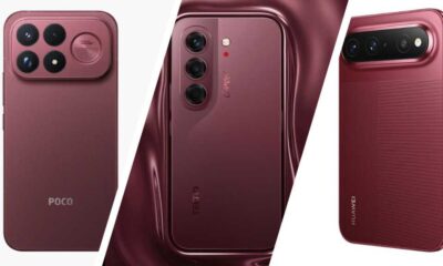 Burgundy phones in the news