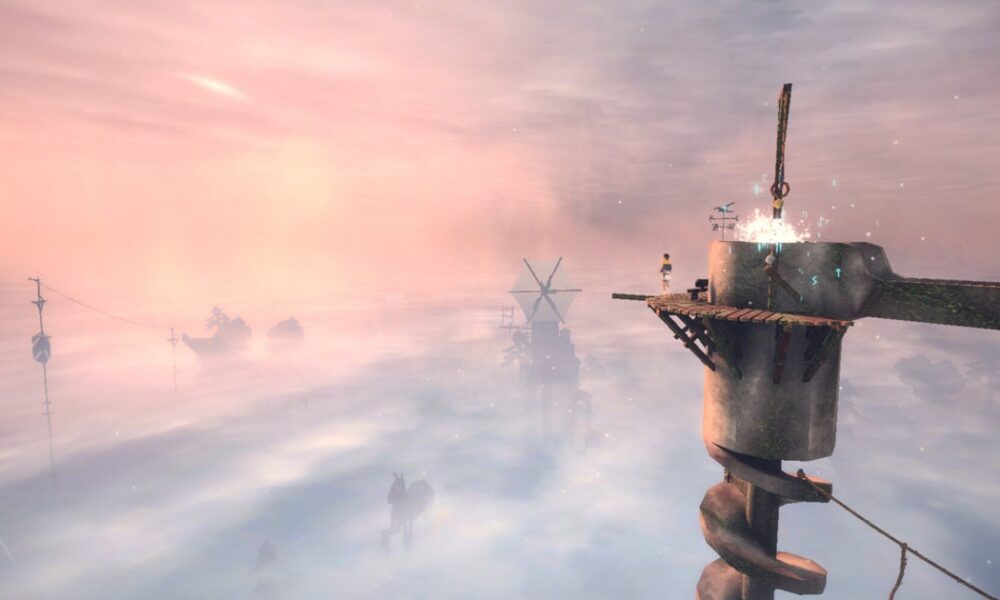TALON TOWERS is a Fumito Ueda-coded parkour platformer about hopping around massive structures while avoiding falling to your foggy doom