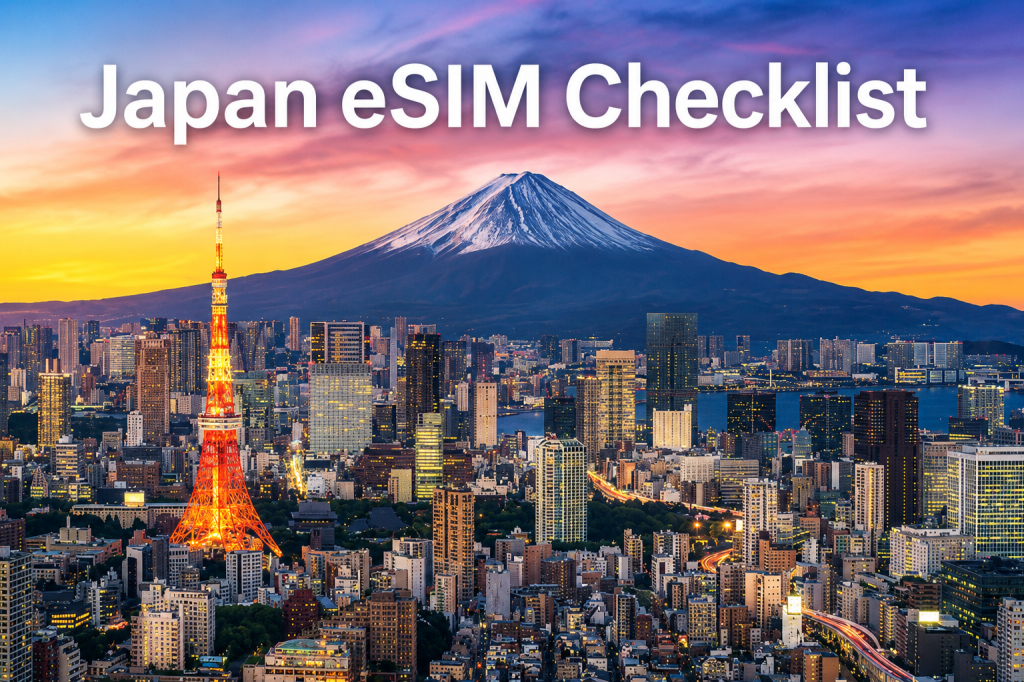 Japan eSIM Checklist
