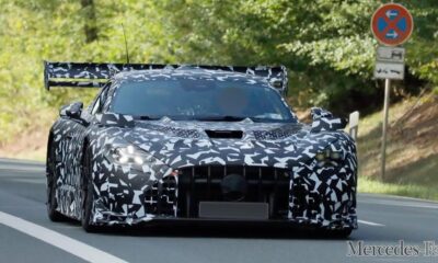 New Mercedes-AMG GT Black Series spied with serious aero hardware