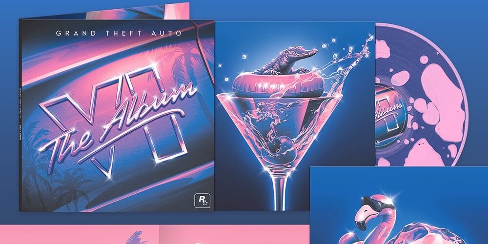 GTA 6 The Album physical vinyl and CD release header