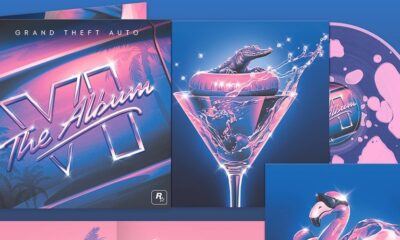 GTA 6 The Album physical vinyl and CD release header