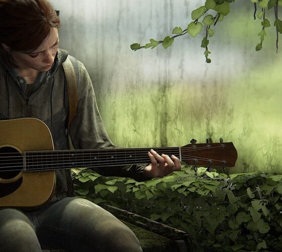 The Last of Us Part 2 PC header Ellie playing Guitar