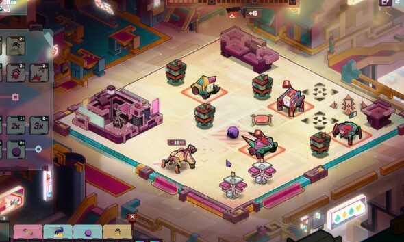 Dog in the Machine reinvents the domino tactics of Into The Breach as a mecha dog show, with players teaching their hounds tricks