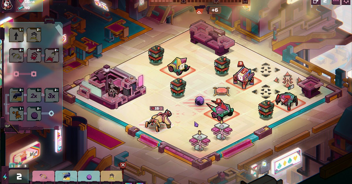 Dog in the Machine reinvents the domino tactics of Into The Breach as a mecha dog show, with players teaching their hounds tricks