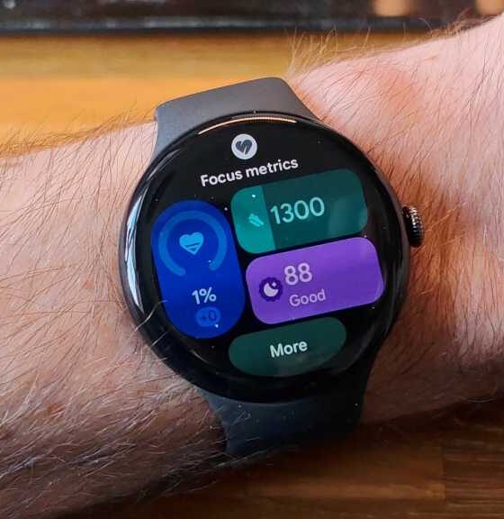 Google Pixel Watch 5 Focus metrics
