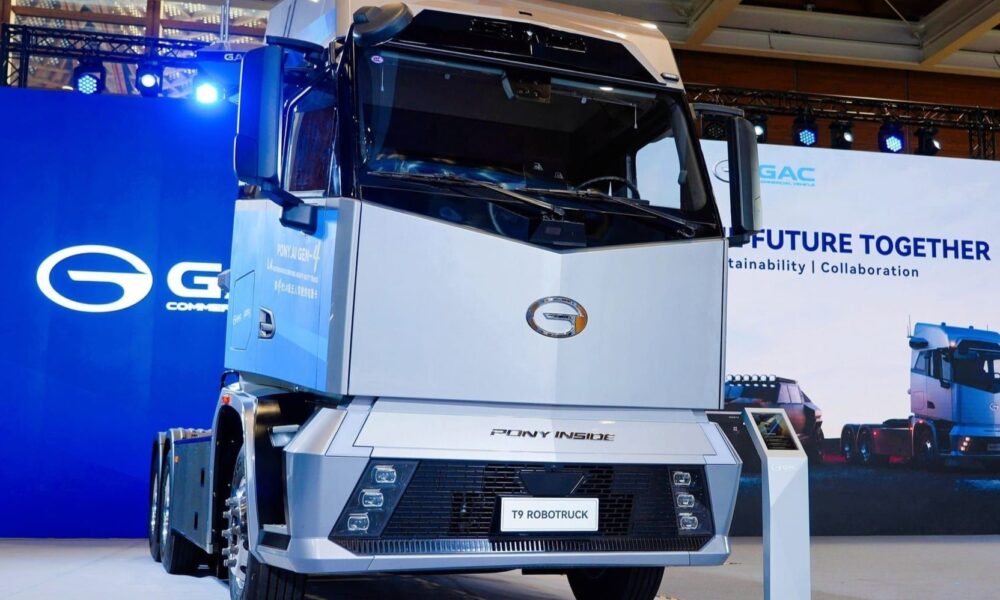 Robotruck as Pony.ai has unveiled an autonomous electric truck for logistics fleets, developed with GAC Commercial Vehicle for freight supply chains.