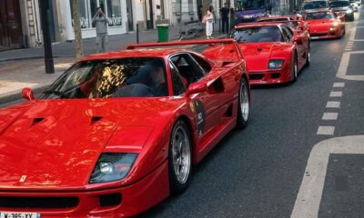 Not one or two but eight Ferrari F40 supercars spotted together in Paris