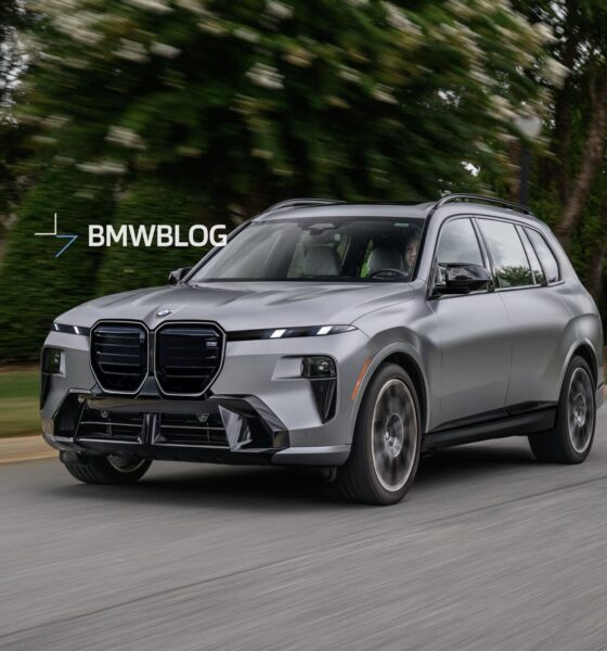 2027 BMW X7 G67 rendering with split headlights and redesigned kidney grilles