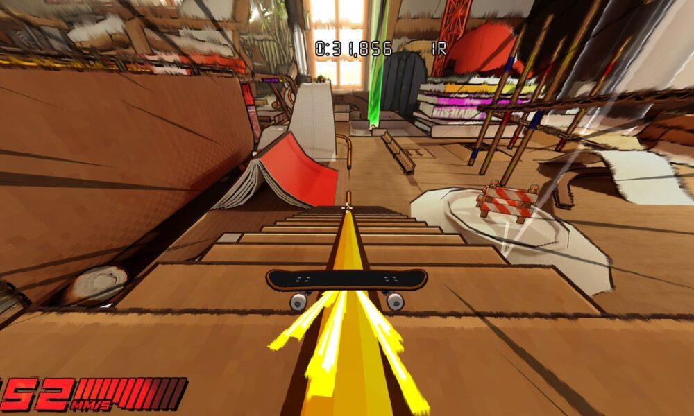 Stuntboost is a Tech Dech, skateboarding platformer all about doing sick flips on cardboard constructs in your bedroom, and it's out now