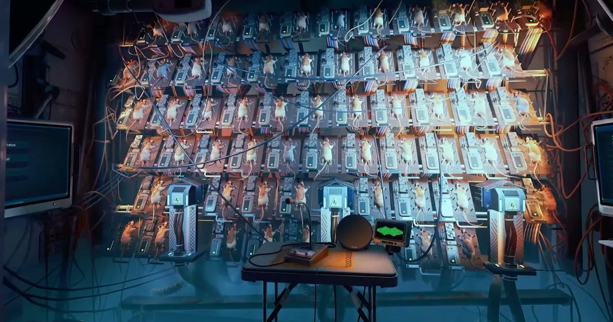 You can't pet the talking rat wall in Ontos, the new space horror game from Soma's creators, but surely it can run Doom