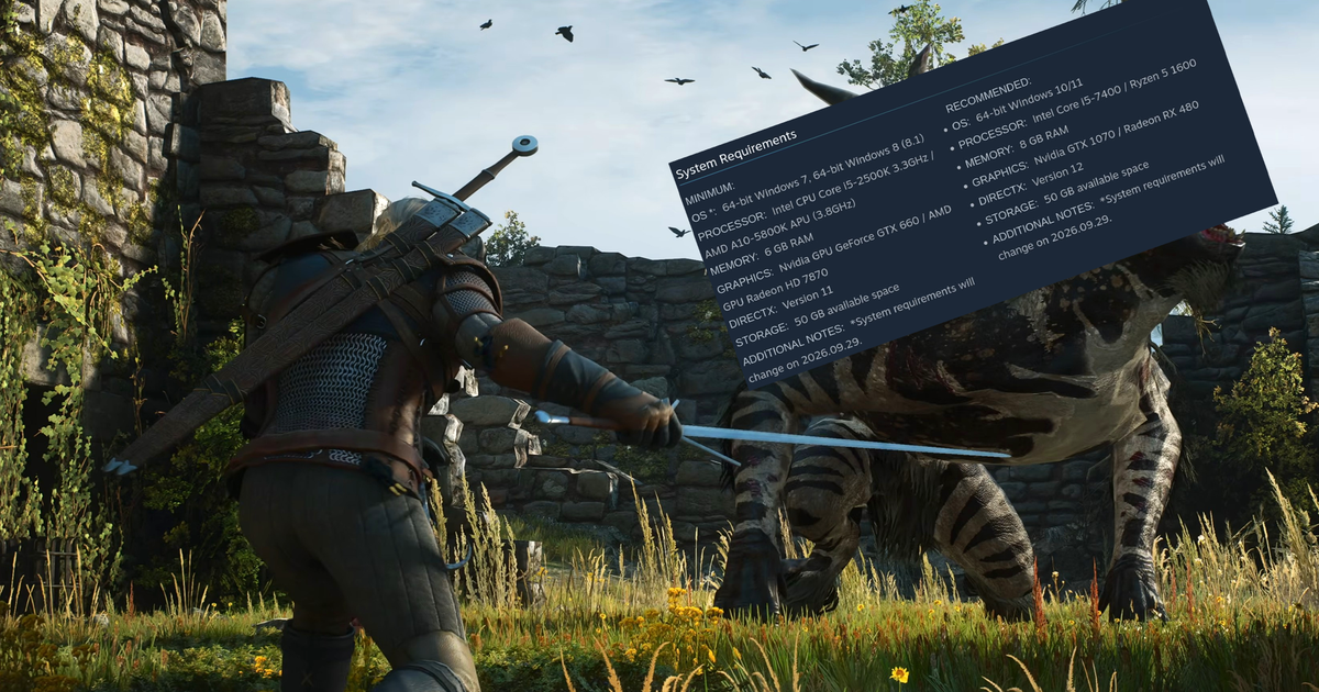 CD Projekt release full updated Witcher 3: Wild Hunt Remastered system specs, including ray-tracing and path-tracing requirements