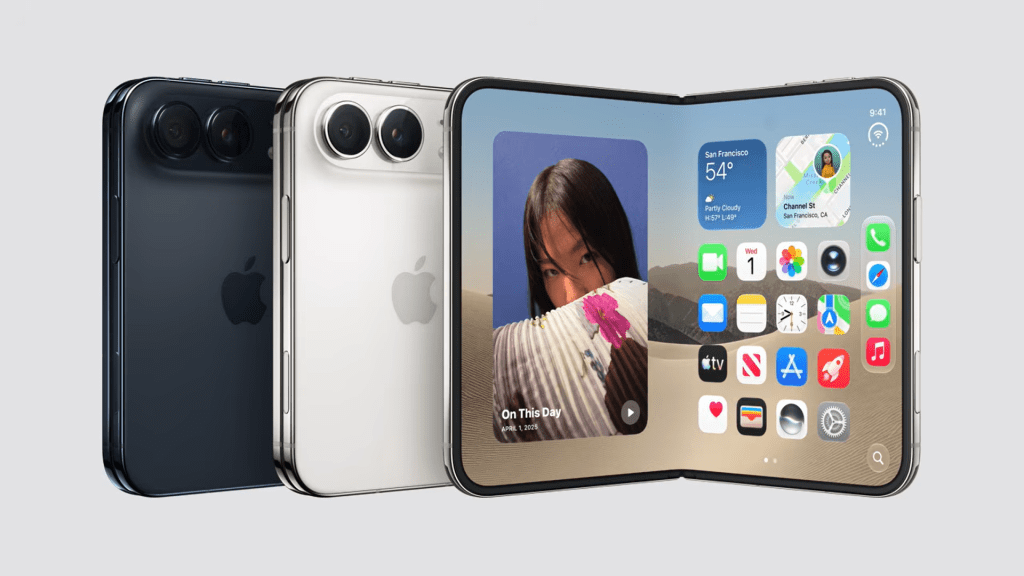 iPhone Duo in both colour options, plus the open display