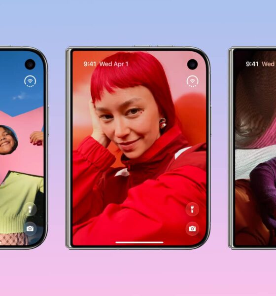 iPhone Duo lock screen photos