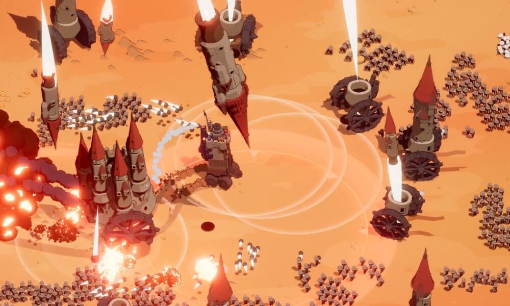 Wanderburg, a bullet heaven where you drive around a Frankensteinian hybrid of a castle and a tank, is out in early access today