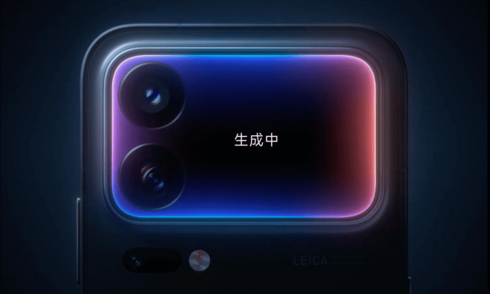 Xiaomi 18 Pro launch teaser rear screen