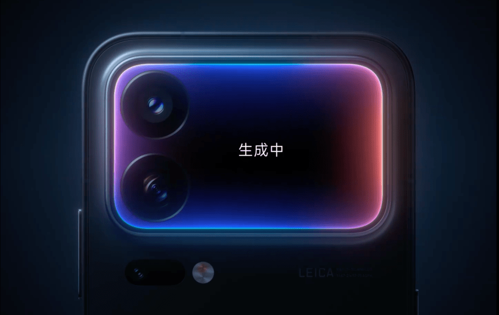 Xiaomi 18 Pro launch teaser rear screen