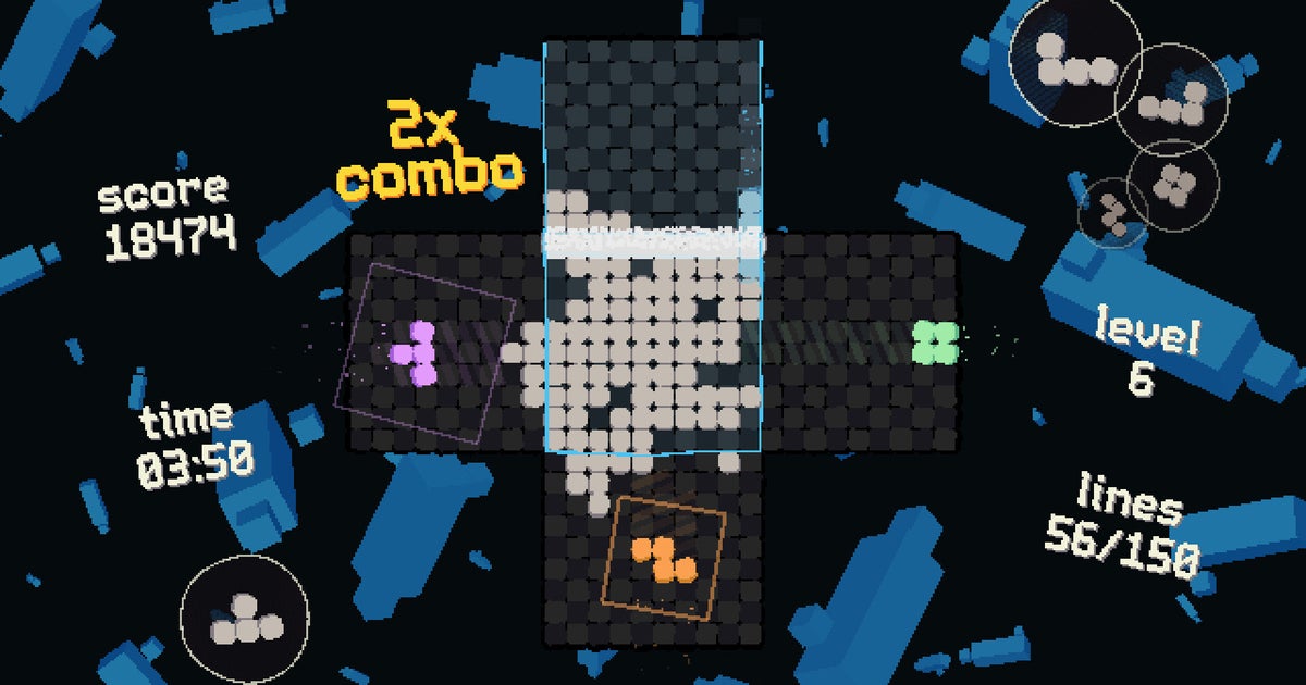 ROTETRA is Tetris where the blocks fall from four different sides at once and lord almighty I don't have the brainspace to be good at it, but it sure is fun