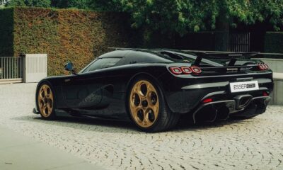 Uniquely specced Koenigsegg CC850 with gold wheels delivered in Denmark