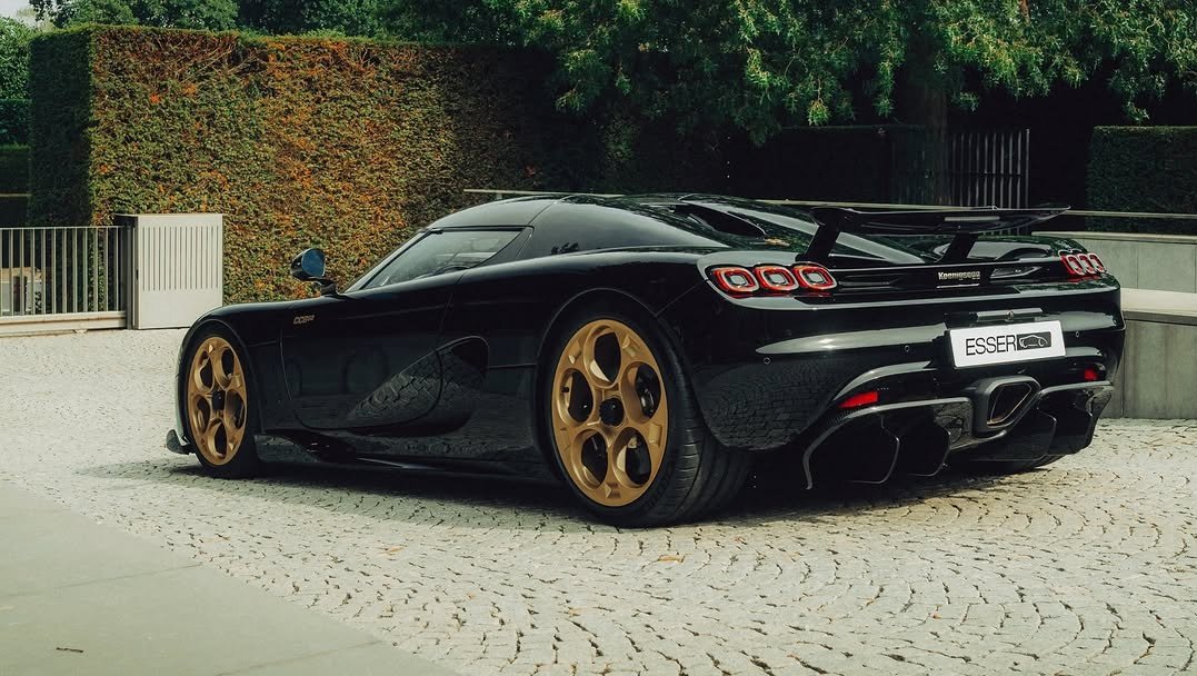 Uniquely specced Koenigsegg CC850 with gold wheels delivered in Denmark