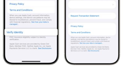 Apple Cash Verify Identity