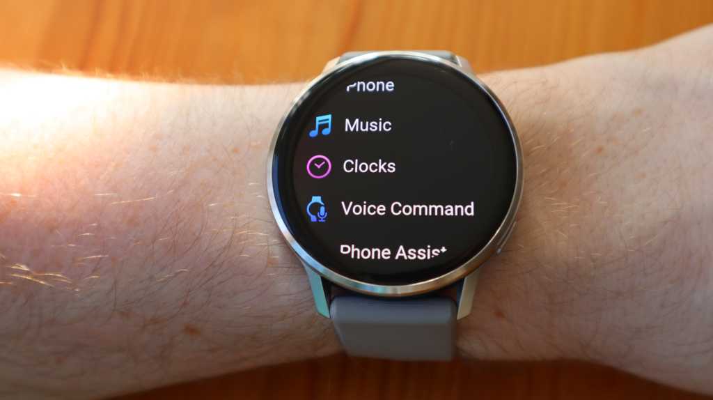 The main menu of the Garmin Venu 4