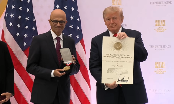 Microsoft responds to White House immigration crackdown as Trump honors Nadella – GeekWire