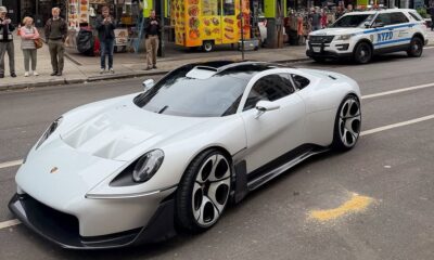 Porsche Mission S makes its first public appearance on New York streets