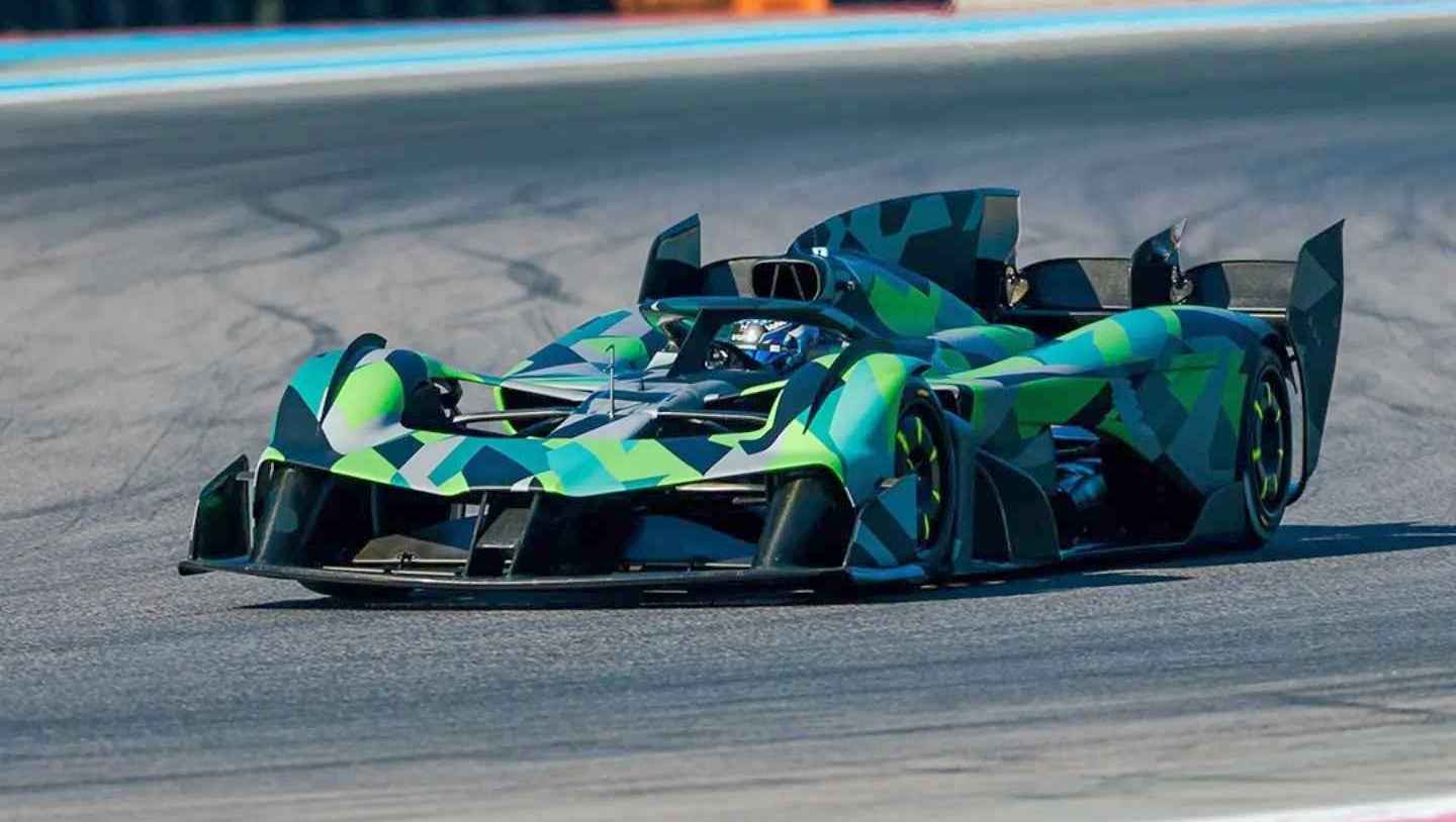 Aston Martin’s wild single-seater track car spotted showing off its crazy aero