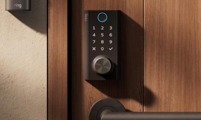 Ring’s smart lock can be recharged by turning a dial